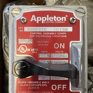 APPLETON EDSF21Q CONTROL ASSEMBLY COVER - Picture 1 of 2