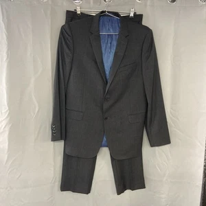 Giacca tuta John Lewis 100% lana grigia 44R pantaloni slim fit W34 L 30,5 regular - Foto 1 di 19