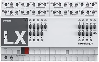 Theben 8 Kanäle Bussystem-Jalousieaktor Smart Home-System LUXORliving J8 - Bild 1 von 3