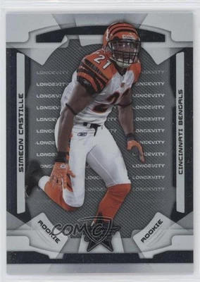 2008 Leaf Rookies & Stars Rookie Longevity Parallel Silver Simeon Castille RC - Image 1 of 2