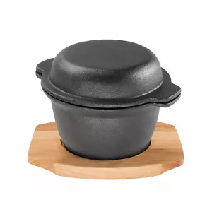 100% Genuine! PYROSTONE by PYROLUX 11.8cm Garlic Pot with Maple Tray! RRP $53.95 - Bild 1 von 4