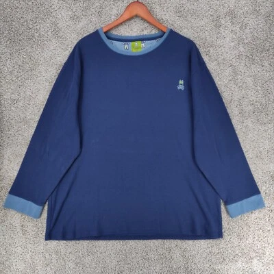 Psycho кролик толстовка мужская 2XL XXL синий пуловер свитер повседневный эластичной логотип - Изображение 1 из 4