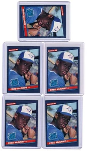 (5) 1986 Donruss Fred McGriff #28 Toronto Blue Jays Lot x 5 - Picture 1 of 1