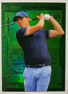 2023 Skybox Metal Universe Champions Matthew Fitzpatrick Green PMG RC 01/10 - Image 1 of 2