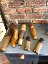 6 Antique Boot Trees & Shoe Lasts Quirky Leather Patches Props Shop