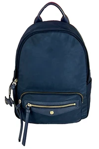 Radley Backpack Bag Rucksack Medium MERCHANT HALL Navy Blue Polyester Used - Picture 1 of 6