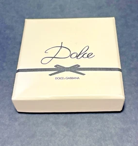 Vintage NOS NIB Dolce & Gabbana Cream Rose Flower Gold Tone Compact Mirror - Picture 1 of 9
