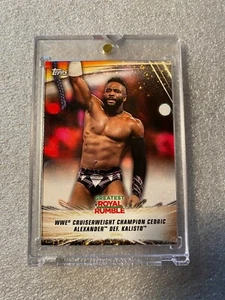 Cedric Alexander 2019 Topps Vault WWE Summerslam Blank Back Proof 1/1 with COA - Picture 1 of 3