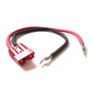 Batterie Stromkabel mit dem roten Stecker Anderson SB50 & Kabel Ösen M10 25 cm - Picture 1 of 1