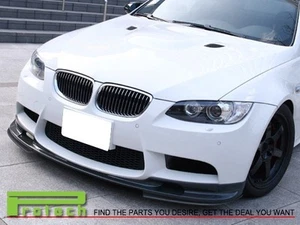 3D Type Carbon Fiber Bumper Spoiler Lip For BMW 2008-2013 E90 E92 E93 M3 only - Picture 1 of 3