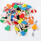  100 Pcs Phone Holder Decorative Clips Mini Photos Multicolor Wooden