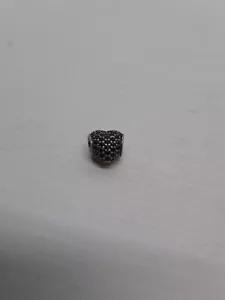 Authentic Genuine Pandora Charm "Black Pavé LOVE Heart" 791052NCK - retired VGC - Picture 1 of 6