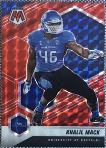 Selecciones del draft de Panini Mosaic 2022 #6 Khalil Mack Red Prizm #d/99 ¡BONITO! - Imagen 1 de 2