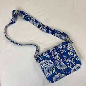 Vera Bradley Rachel Shoulder Bag Crossbody bag Retired Blue Floral Pattern - Bild 1 von 16
