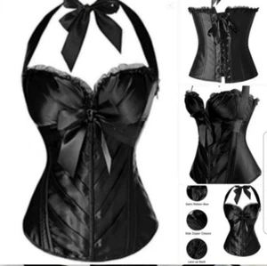 Charmian Women's Medium Burlesque Vintage Fashion Classic Satin Bustier Corset - Picture 1 of 14