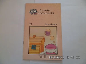 LIVRE EDITIONS MONDIA A MOTS DECOUVERTS LA CABANE N°22 1980   J1 - Imagen 1 de 1