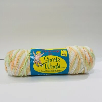 Vintage Caron The Rite Weight for Sports Weight Yarn - 1 Skein Sunrise #3210 - Image 1 of 4