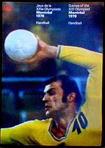 Original Montreal 76 Summer Olympic Official Handball Poster  - Picture 1 of 1