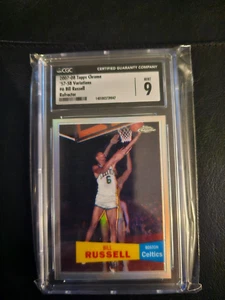 2007 08 Topps Chrome 57-58 Variant Refractor #746/999 Bill Russell Celts CGC 9 - Picture 1 of 2