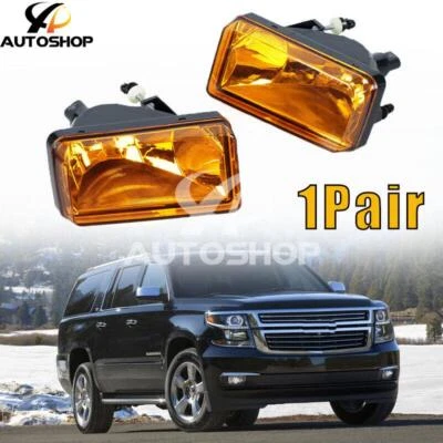 1 par de luces antiniebla amarillas para Chevrolet Silverado/Suburban/Tahoe 2007-15 Foto 1 de 4