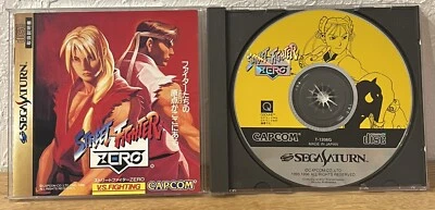 Street Fighter Zero w/spine Sega Saturn SS Japan Very Good Condition Tested - Image 1 of 4