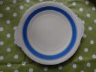 Vintage Grindley White Serving Plate Blue Ring 1933-54 Great Condition