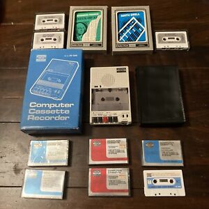 Tandy Radio Shack TRS-80 Computer Cassette Tape Drive CCR-82 26-1209 + Cassettes