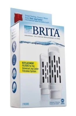 NEW 2 Pack Brita / ecoPure Universal Jug Cooler Replacement Filters #JUGRPLB4 - Image 1 of 2