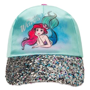 Nueva con etiquetas Gorra de béisbol satinada brillante de los parques Disney Ariel para niños - La sirenita - Imagen 1 de 3