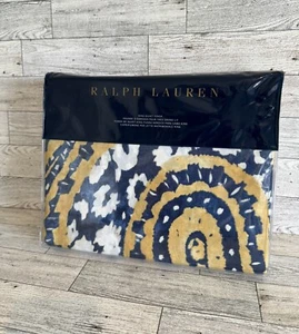 New Ralph Lauren Parrot Cay Rhylee King Duvet Cover Blue Yellow Cotton MSRP $430 - Picture 1 of 5