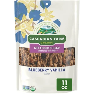 Granola biologica senza zuccheri aggiunti, cereali vaniglia mirtillo, sacchetto richiudibile - Foto 1 di 12