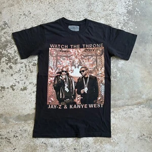 Jay Z Kanye West 2011 Concert Shirt Men Small Black Cotton Music Hip Hop Rapper - Bild 1 von 14