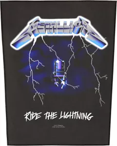Metallica - Ride the Lightning - 14" x 11" Printed Back Patch - Picture 1 of 3