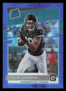 2020 Donruss Optic Blue Hyper #197 Collin Johnson Jacksonville Jaguars Rookie - Picture 1 of 2