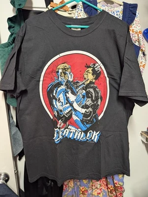 Camiseta Deathlok Punisher Marvel Comics XL Capitán América Años 90 RARA - Imagen 1 de 2