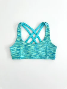Ivivva by Lululemon Reversible Racerback Sports Bra Teal/Blue (Size 8) - Picture 1 of 6