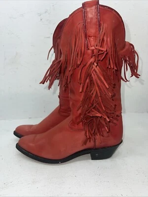 Nuevas botas de vaquero Capezio con flecos rojos para mujer. 693 6,5 6 1/2 M. 19-75 Foto 1 de 4