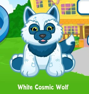 Webkinz Clásico Blanco Lobo Cósmico Solo Código Mascota - Imagen 1 de 1