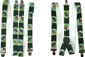 Hosenträger mit Kühen Kühe Bauer Landwirt   H-Form + Y-Form  - Bild 1 von 5