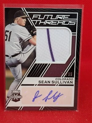2023 Elite Extra Edition Sean Sullivan FTS-SS Future Threads Auto /99 Rockies - Image 1 of 2