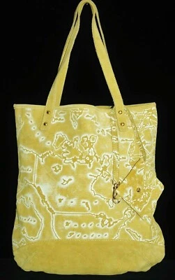 Bolsa tote Alviero Martini 1A classe camurça mapa geográfico - Imagem 1 de 4