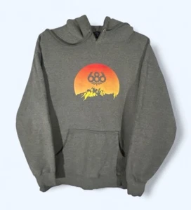 686 gray pull over hoodie Mens XL sunset Logo Plz Read - Picture 1 of 6