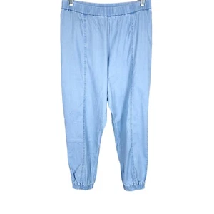 Denim & Co. Regular Stretch TENCEL Pull-On Joggers Pant Bleach Wash X-Large Size - Picture 1 of 2