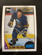 1987-88 Topps Buffalo Sabres Hockey Card #96 Clark Gillies