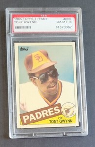 Tony Gwynn 1985 Topps Tiffany #660 PSA 8 NM-MT MLB HOF Padres Vintage
