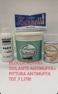 Antimuffa Traspirante bianco Igienizzante 5LT +1 LT Bloccamuffa+1 LT Fissativo - Foto 1 di 6