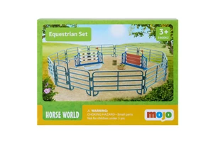 ANILLO ECUESTRE CABALLO Mojo Juego Animales de granja Caballo Equino Set Coleccionables - Imagen 1 de 6