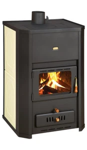 Estufa de leña PRITY WD W24 con intercambiador de calor de agua calefacción central estufa - 24,3 Kw - Imagen 1 de 7