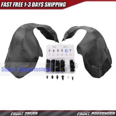 Splash Shield Set For 2010 2011 2012 2013 Chevrolet Camaro Front LH & RH Side Foto 1 de 4