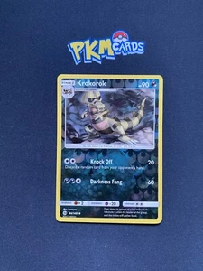 Juego de cartas coleccionables Pokémon Krokorok Sol y Luna Base Set 84/149 Holograma inverso LP. - Imagen 1 de 3